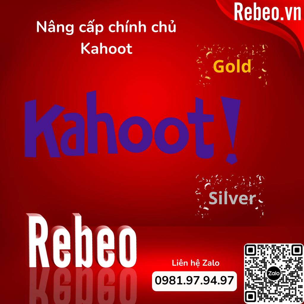 Nâng cấp Kahoot giá rẻ tại Rebeo Shop