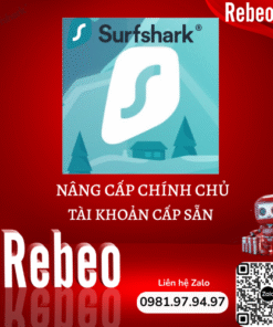 Tài Khoản Surfshark Chính Chủ, Tài Khoản Surfshark Cấp Sẵn Giá Rẻ 3 Tháng - REBEO Shop