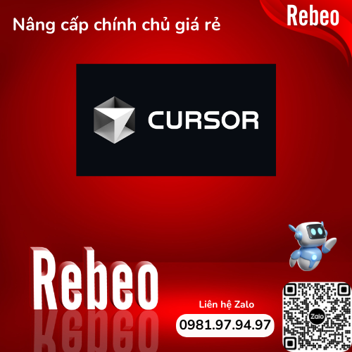 Mua Tài Khoản AI Cursor Chính Chủ Giá Siêu Rẻ - Rebeo Shop