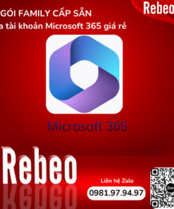 Microsoft 365 Add được 5 Thành Viên, Office 365 Family Tài Khoản Cấp Sẵn 12 Tháng - REBEO Shop