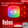 Tài khoản Adobe Full App 4 Tháng 100 GB Cloud - 4.000 Credits AI Generative - REBEO Shop