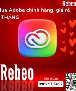 Tài khoản Adobe Full App 4 Tháng 100 GB Cloud - 4.000 Credits AI Generative - REBEO Shop