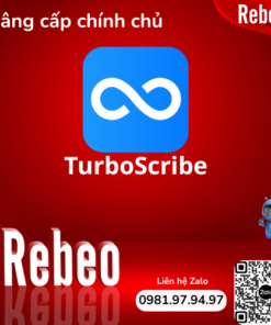 Tài Khoản TurboScribe Unlimited 1 Tháng Giá Rẻ tại Rebeo