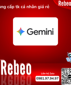 Nâng Cấp Gemini Pro Cá Nhân (Google AI Pro) 3 Tháng Chính Chủ - Tài Khoản Chính Hãng, Giá Rẻ Tại RebeoShop